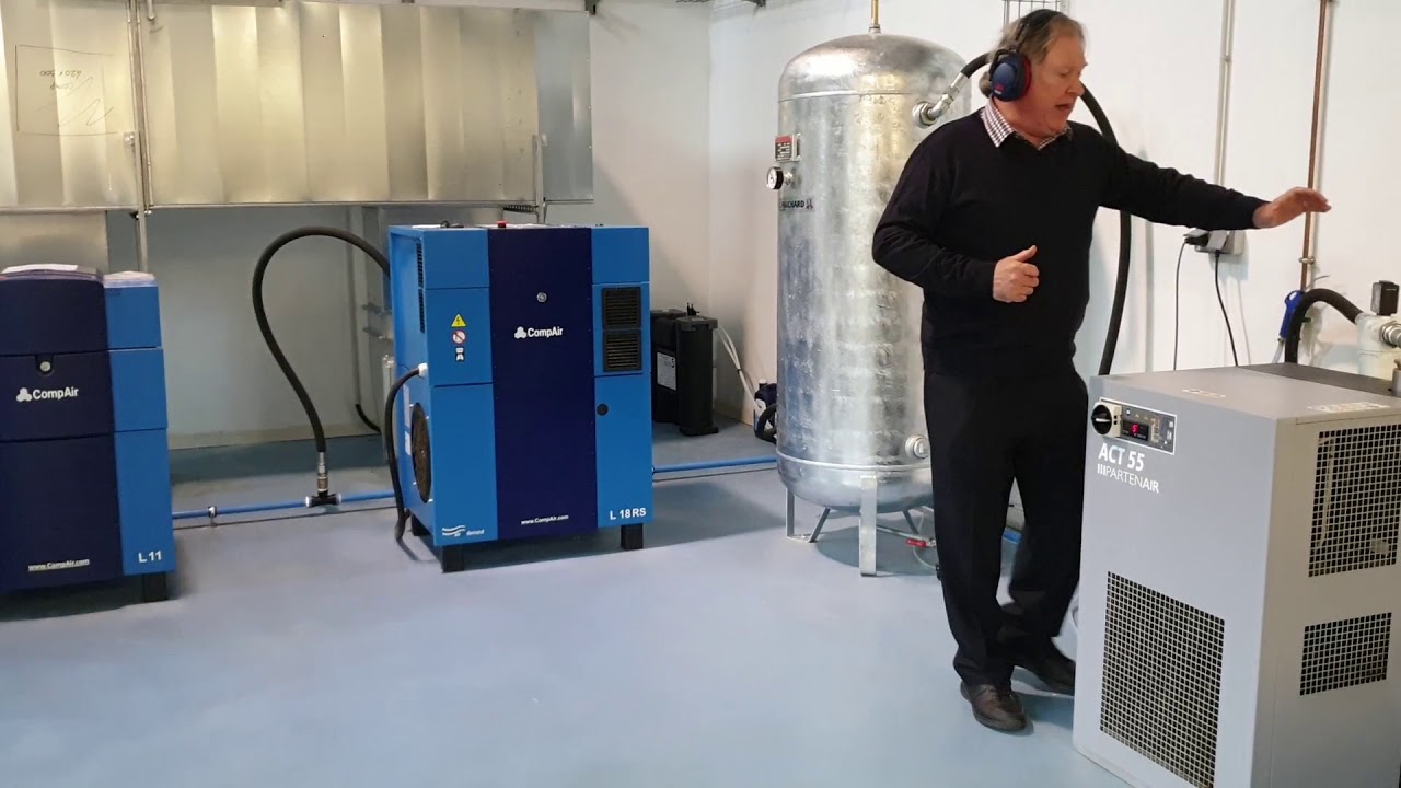 Quels sont les contrôles visuels sur un réseau d'air comprimé équipé d'un sécheur par réfrigération