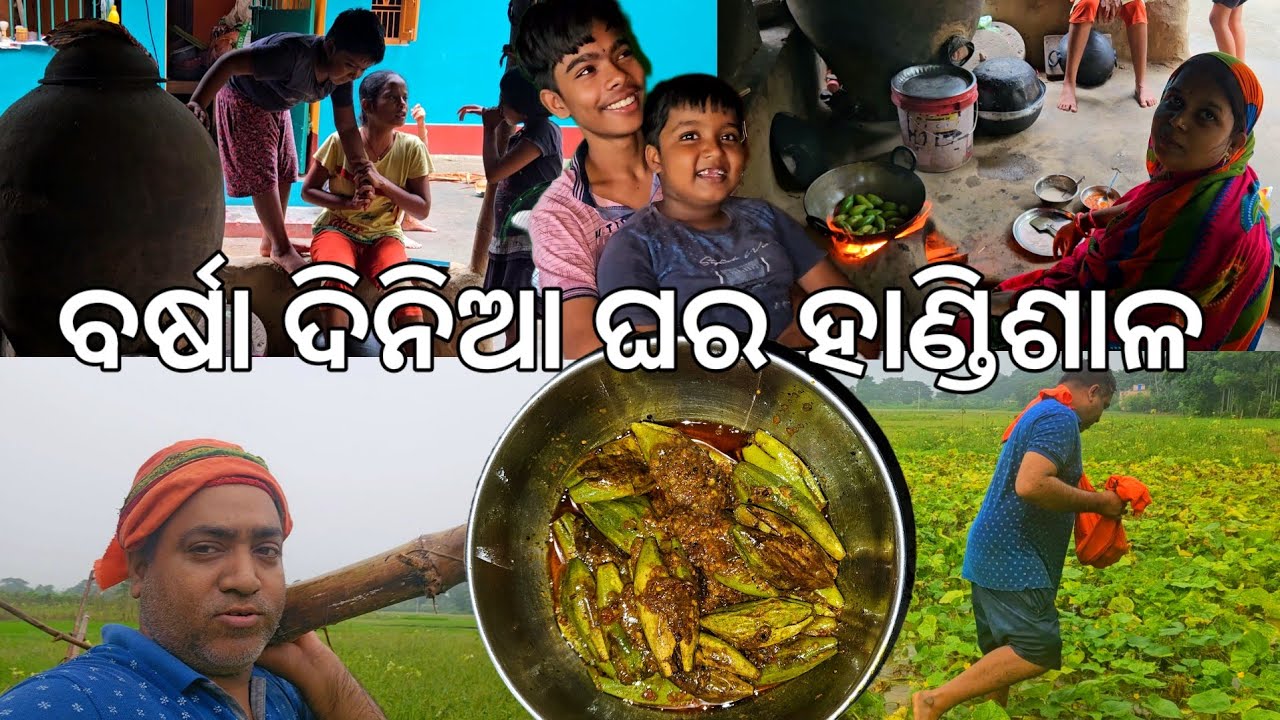 ବର୍ଷା ଦିନିଆ ଘର ହାଣ୍ଡିଶାଳ 😋 ପଖାଳ l Handisala Pakhala @Gouranganayakodiavlogs
