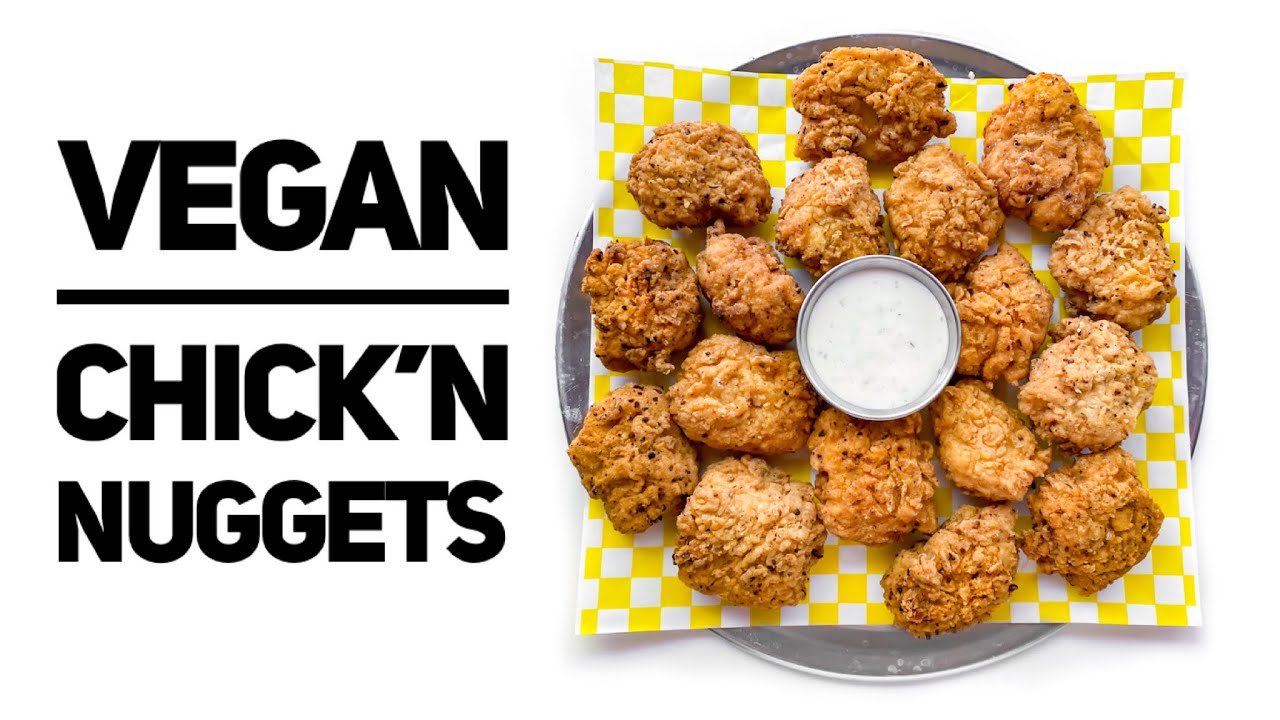 VEGAN CHICKEN NUGGETS! Made with TOFU!