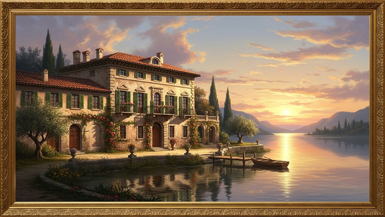 Romantic Manor Landscape | Extended Ultra HD Art Display