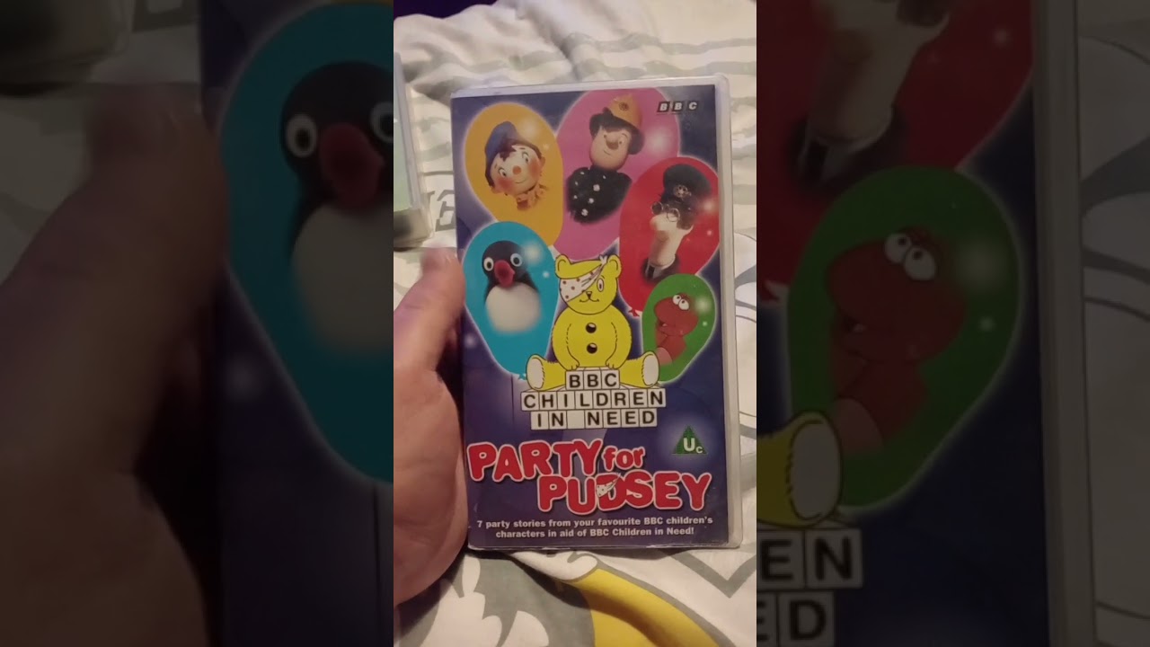 Children's picture house (1990) and BBC children in need - party for Pudsey (1997) VHS installment