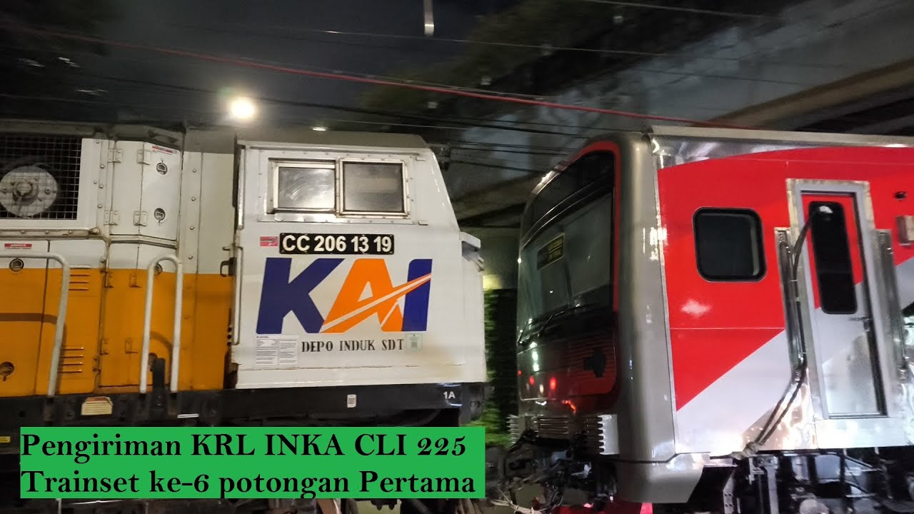 Menunggu Pengiriman KRL Baru dari INKA Madiun KRL CLI 225 Trainset ke-6 Potongan Pertama