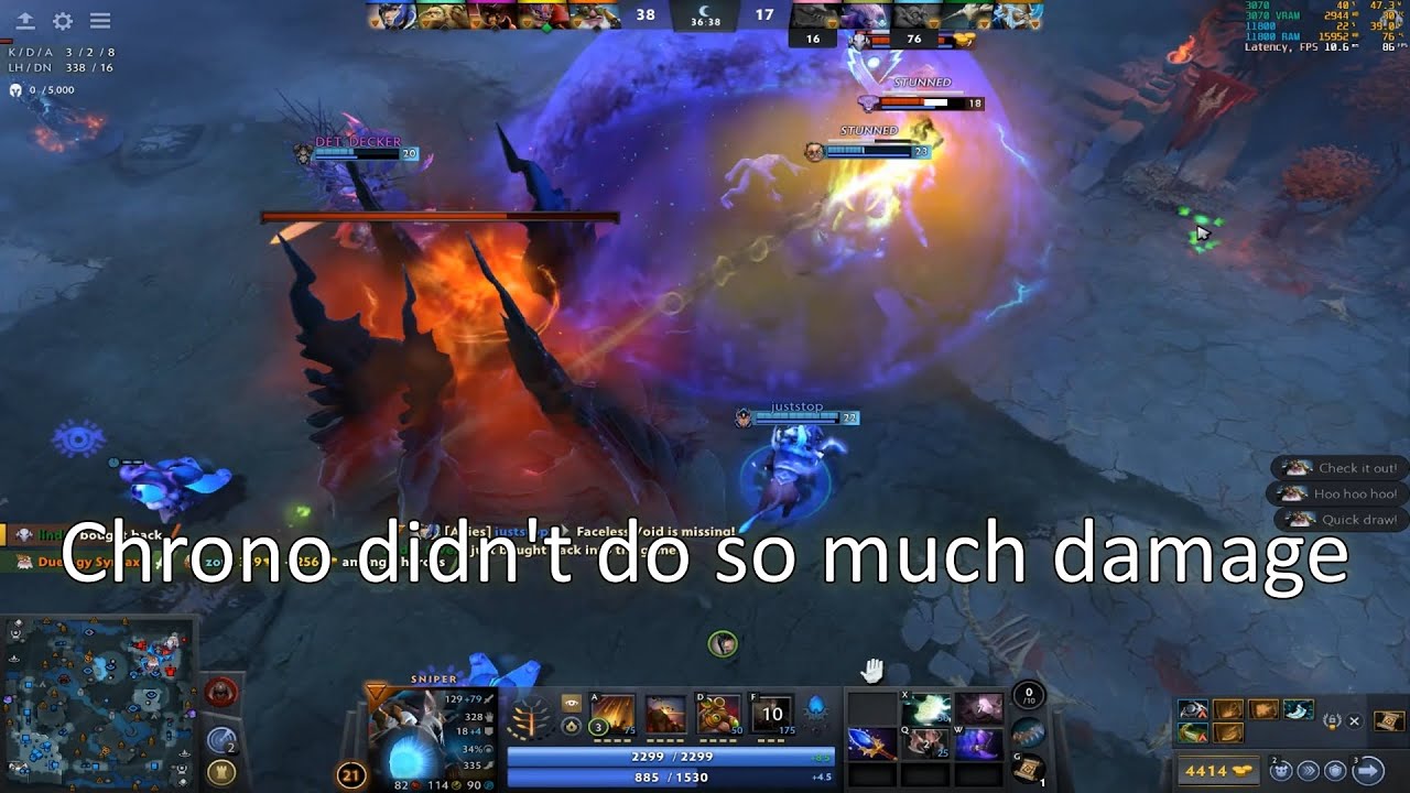 Sniper hard support wih luna safelane, 7.39b Dota 2 Gameplay 73