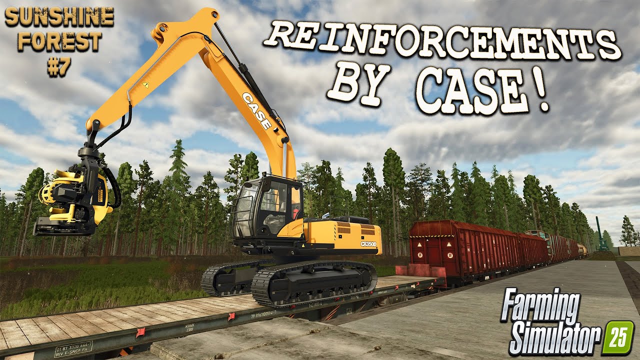 SHEDS, CADES? & CASE CONSTRUCTION!! ON SUNSHINE FOREST #7 | Farming Simulator 25.