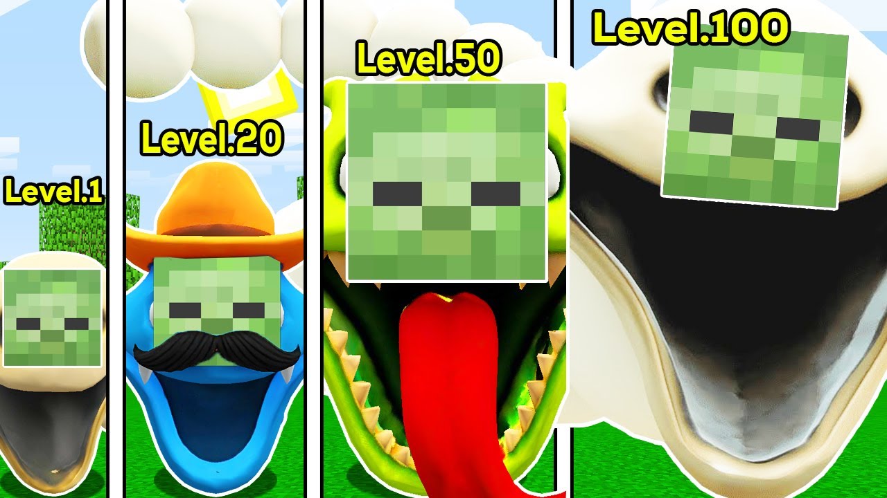 HUNGRY WORM ZOMBİ BABA SEVİYELERİ 😱 - Minecraft