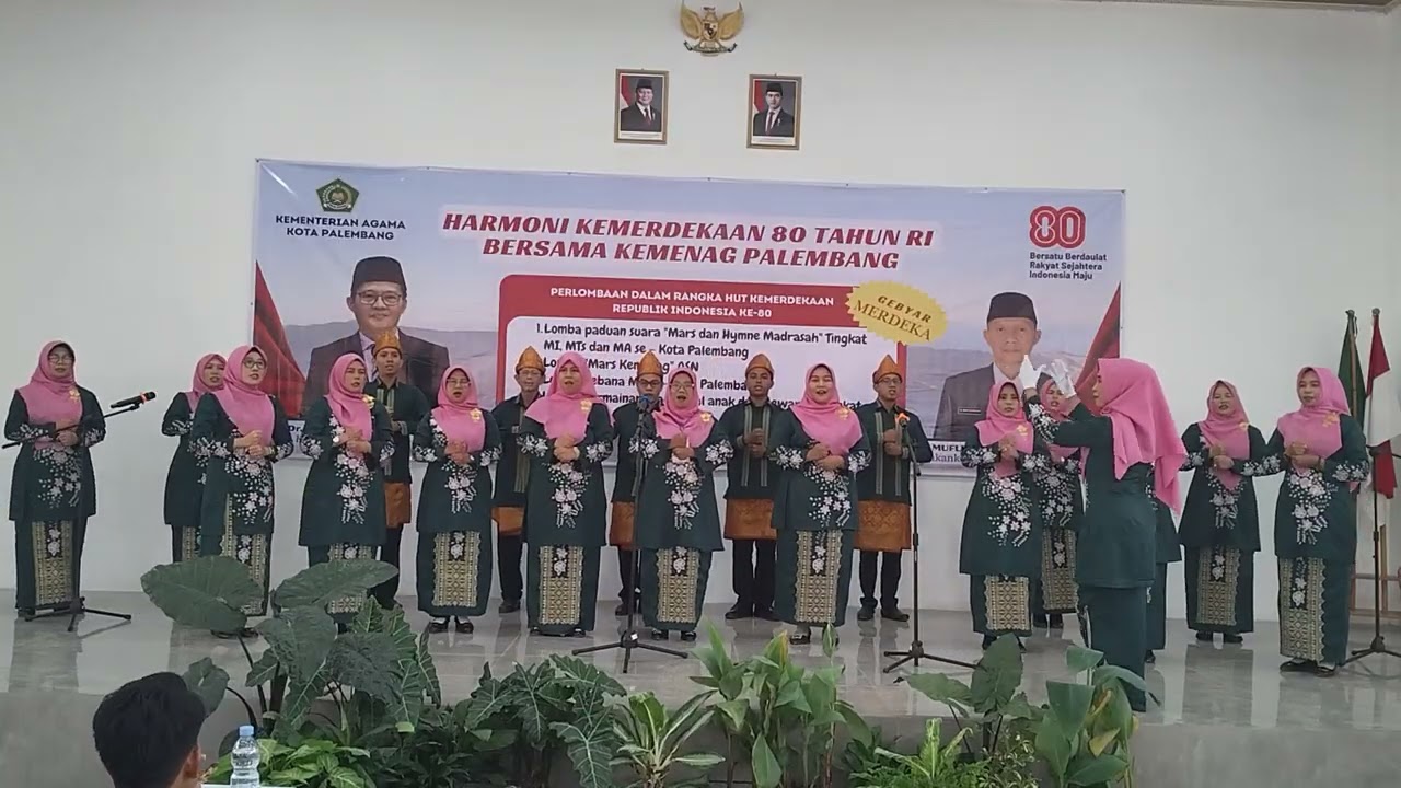 Penampilan Peringkat 3 Paduan Suara Mars Kemenag RI dari MIN 1 Palembang