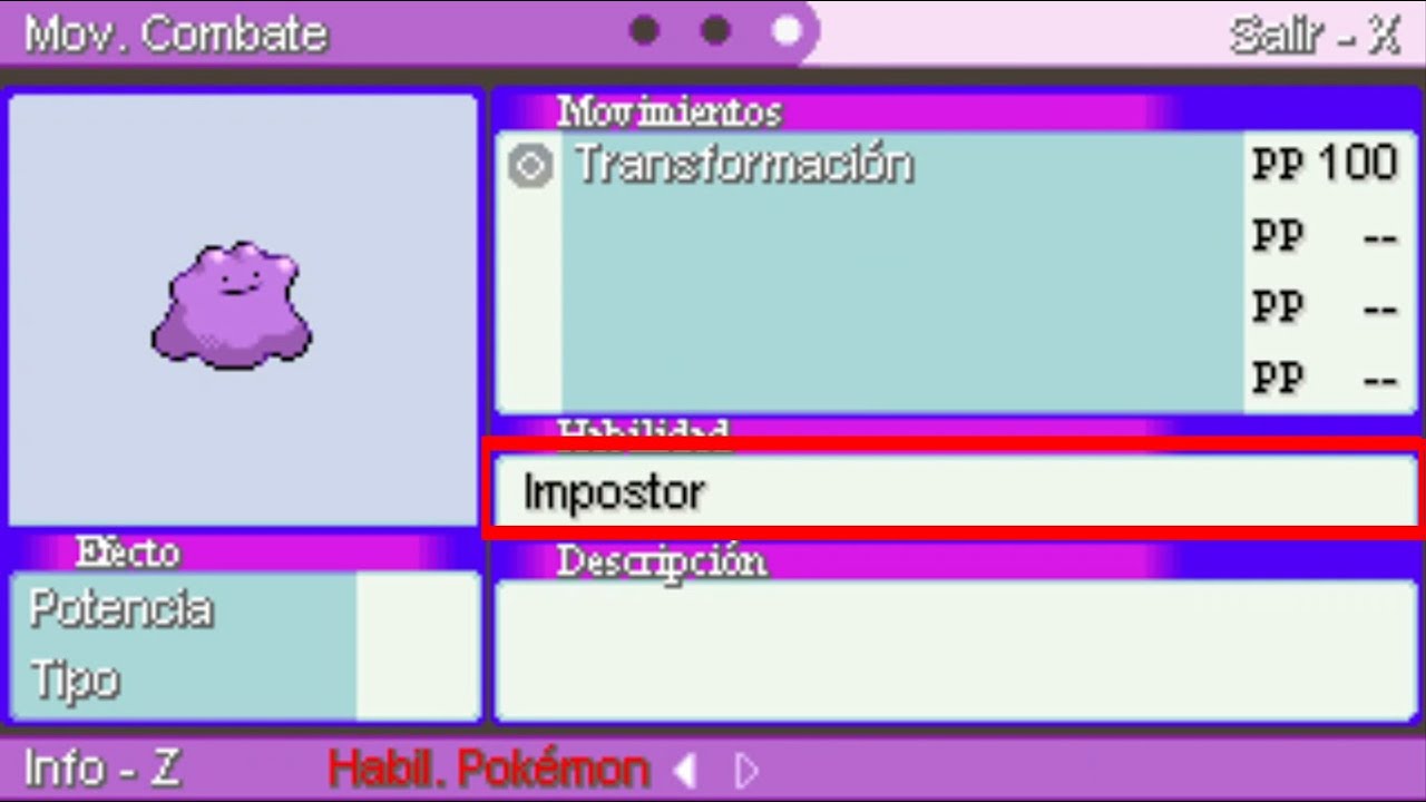 Guía de crianza en pokemon reloaded 1.8.5 parte 2.1:Criando a un ditto perfecto con Habilidad Oculta