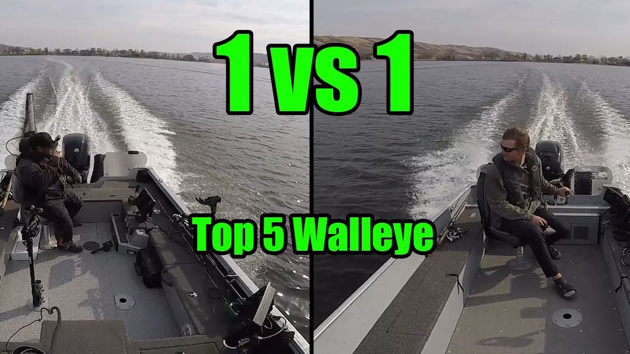 Walleye Fishing 1vs1 | Clayton vs Carter