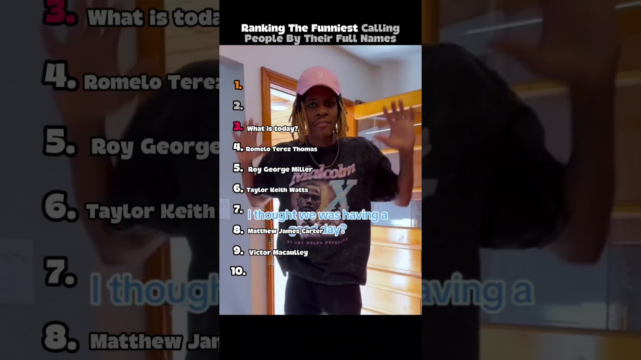 Ranking The Funniest Calling People By Their Full Names #funny #fullname #shorts #tiktok