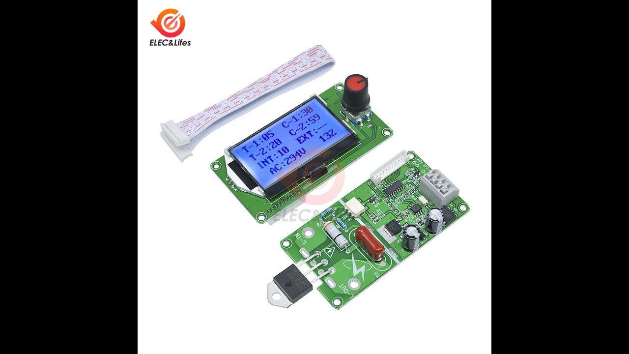 Плата управления точечной сваркой с LCD SWM-103  #SWM-103 (видео 1)