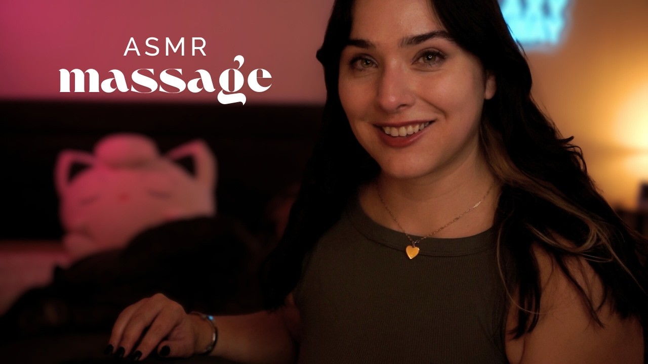 ASMR Rubbing Your Back 🩷 Gentle Massage in Bed with Humming | 1 Hour of Relaxation