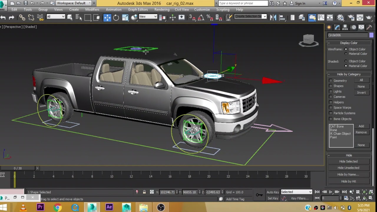 Basic Car Rigging 3DS Max (Part-3)