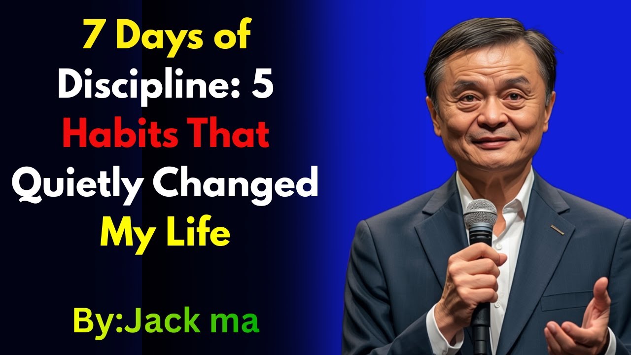 7 Days of Discipline: 5 Habits That Quietly Changed My Life| jack ma