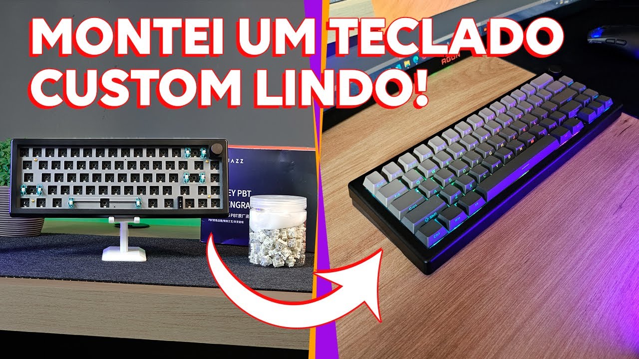 TECLADO LINDO, CUSTOMIZÁVEL e de QUALIDADE surpreendente! - GMK67