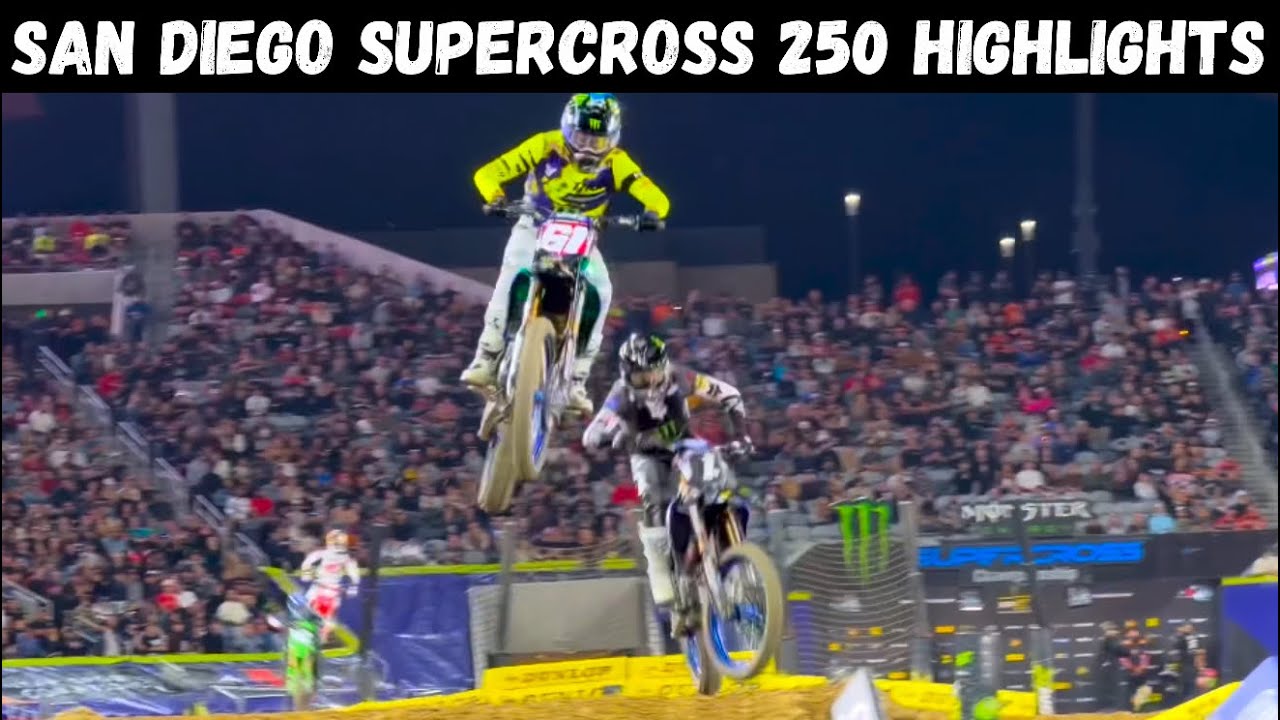 Teammate Takedown!! Max Anstie vs Haiden Deegan for the 250 WIN at San Diego Supercross