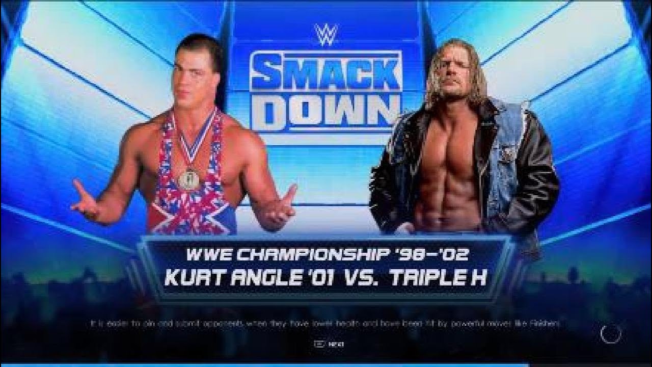 WWE 2k22 PS5 - Triple h vs Kurt angle