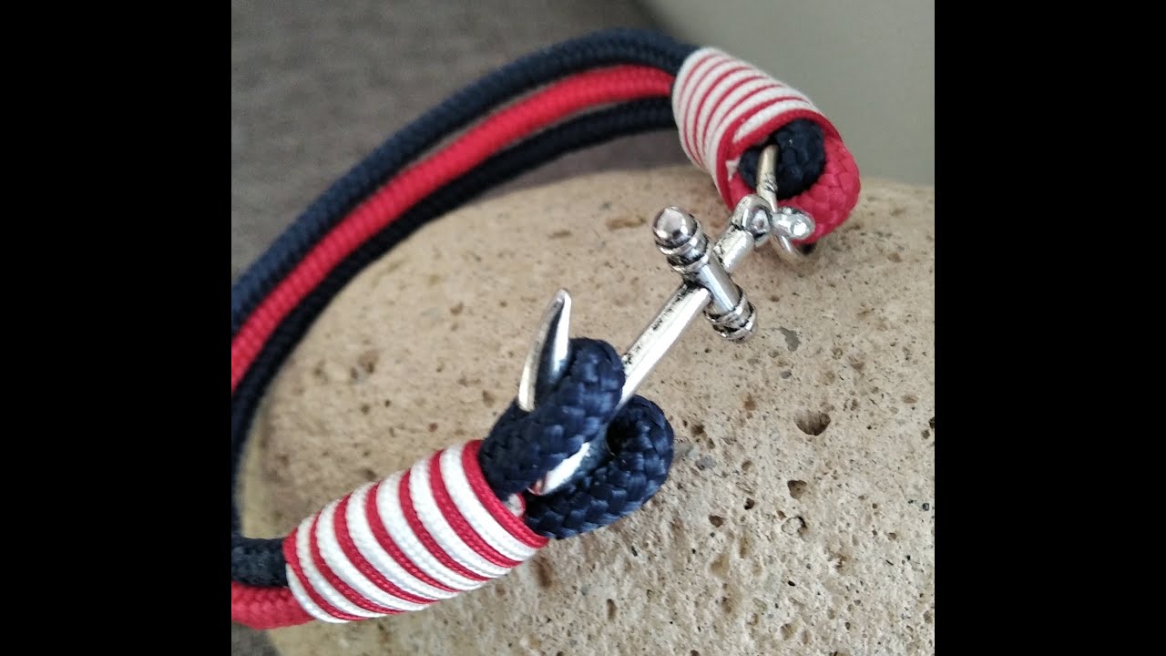 TUTORIAL BRACCIALI IN CORDA E ANCORA FAI DA TE