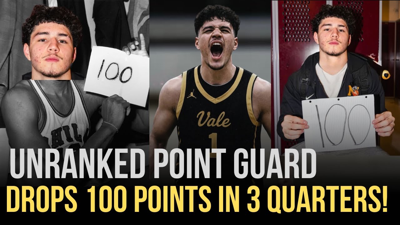 UNRANKED POINT GUARD ADRIAN STUBBS DROPS 100 POINTS IN 3 QUARTERS! (FULL HIGHLIGHTS)