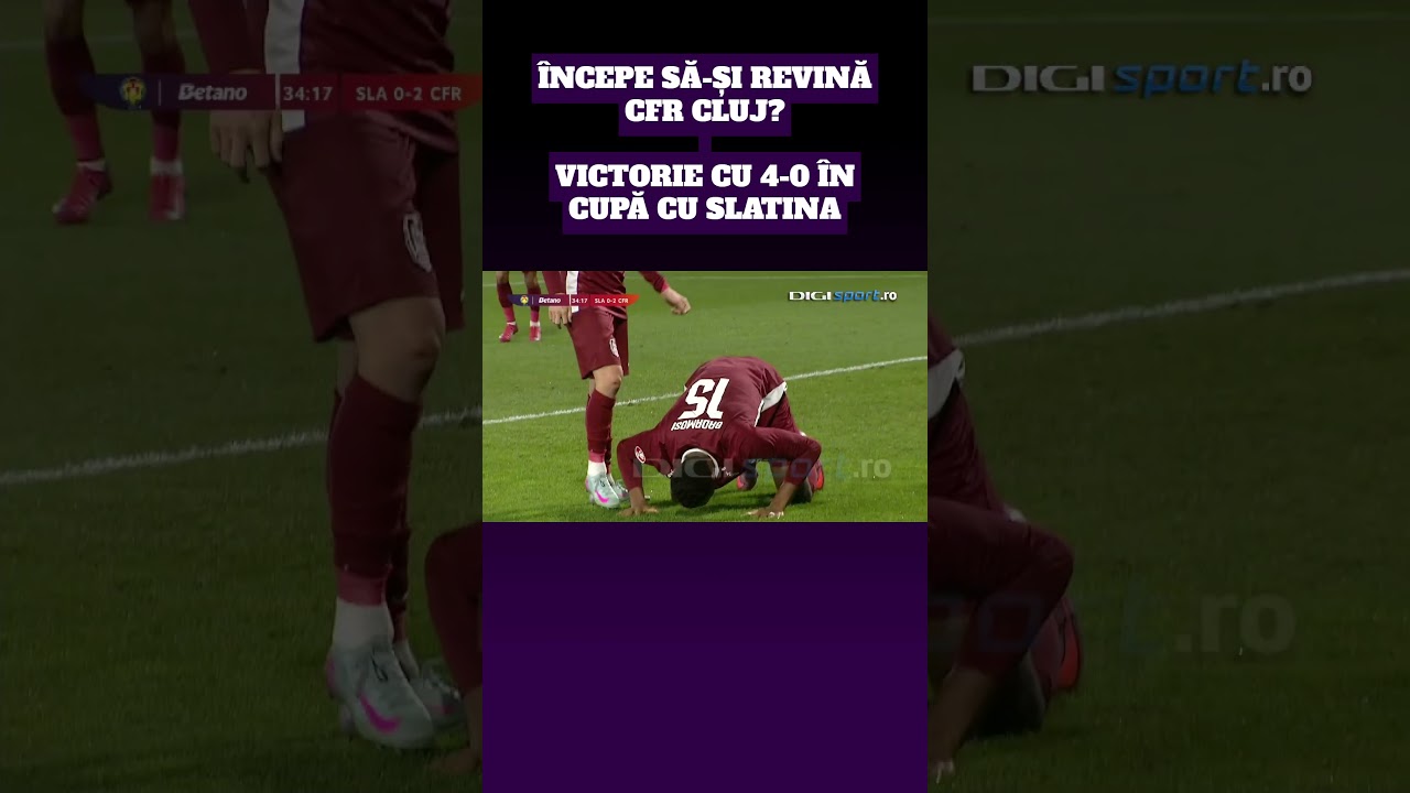 CSM Slatina 0 - 4 CFR Cluj &icirc;n Cupa Rom&acirc;niei