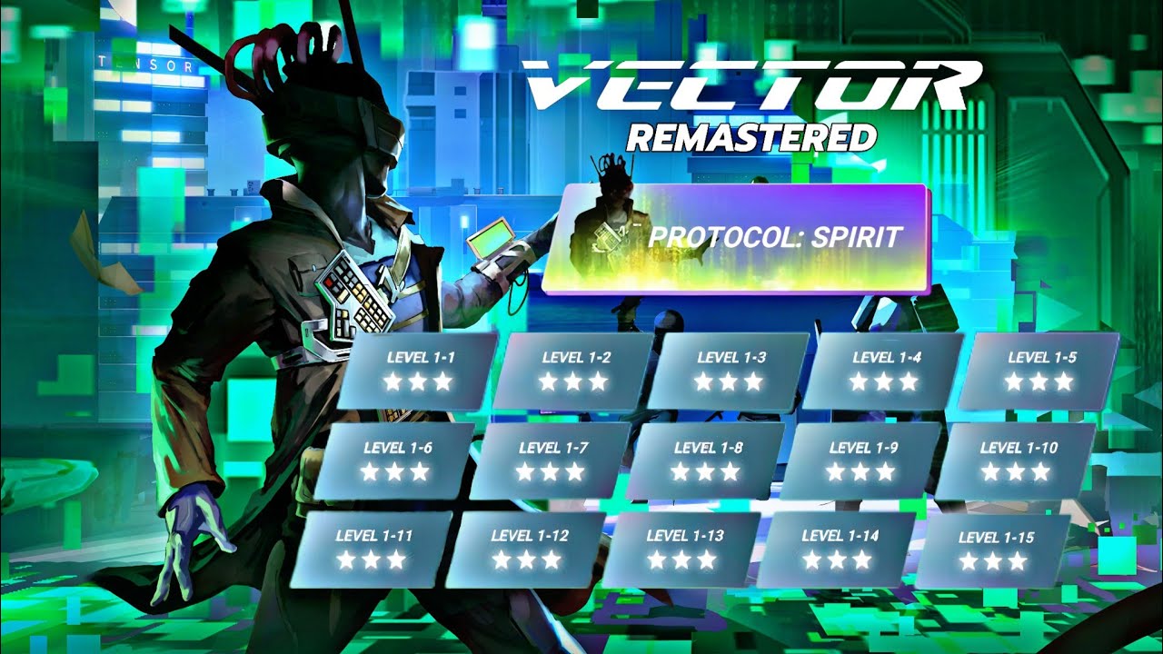 Vector Remastered || Protocol Spirit Event All Level & Spirit Hero Mode Gameplay