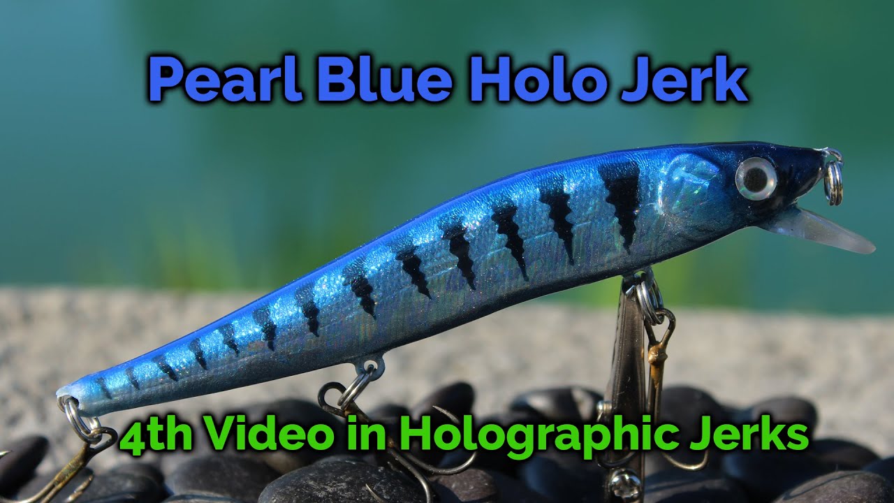 Pearl Blue Holo Jerkbait - Easy Airbrush Painting for Holographic Lures