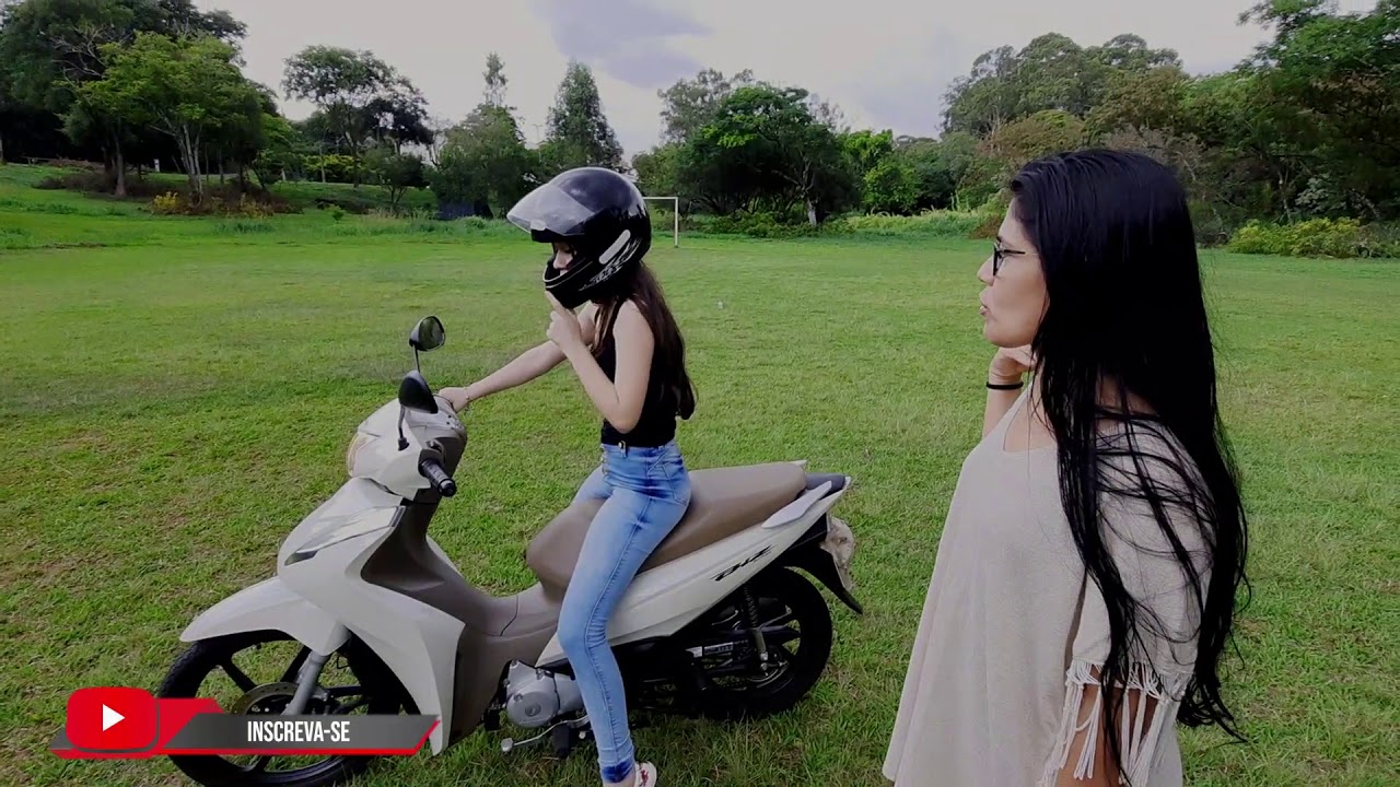 Honda Biz: Ensinando minha filha andar do zero, Ela me surpreendeu 😱