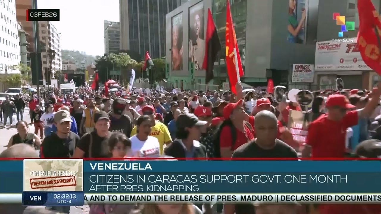 Venezuela: Caracas apoya al gobierno un mes despu&eacute;s del secuestro del presidente