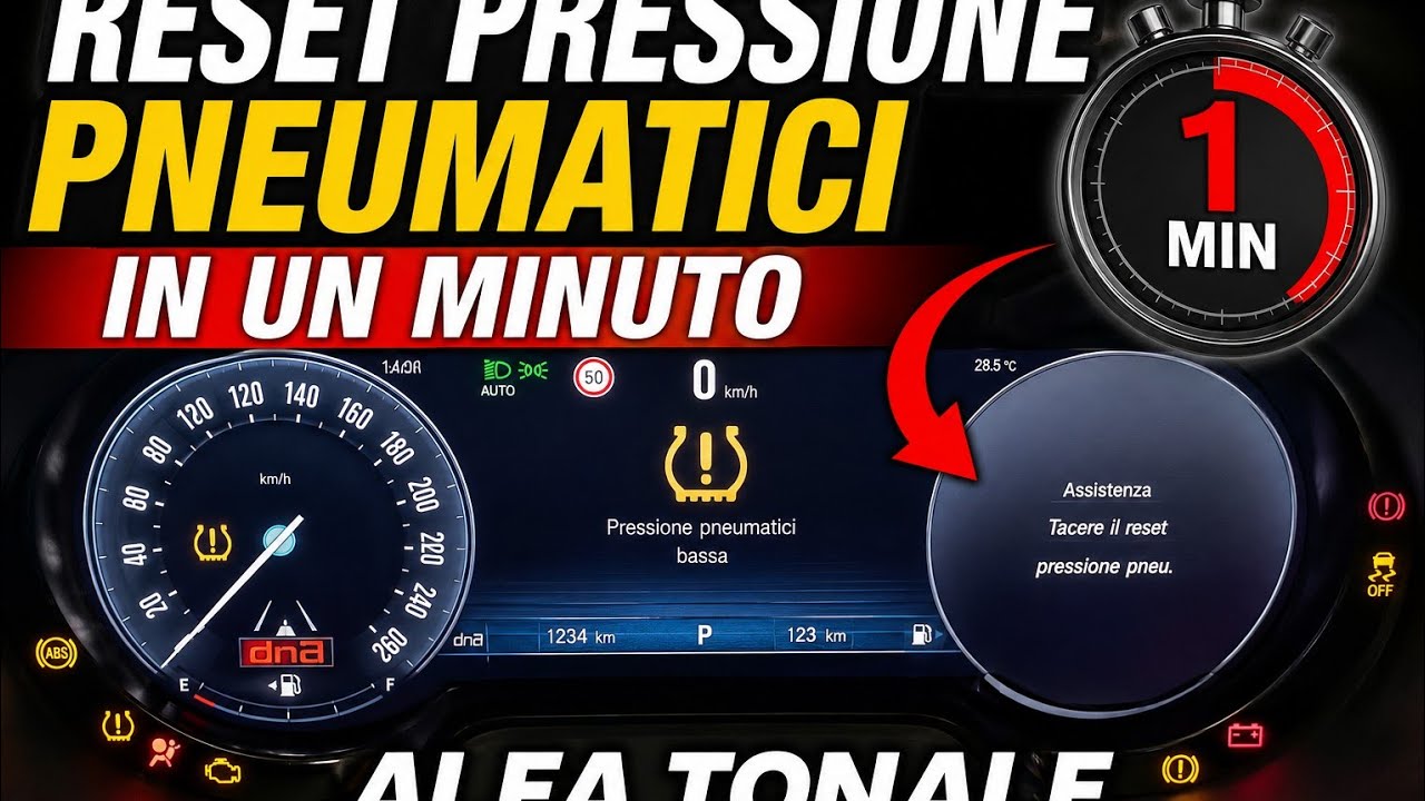 Alfa Romeo Tonale reset pressione pneumatici
