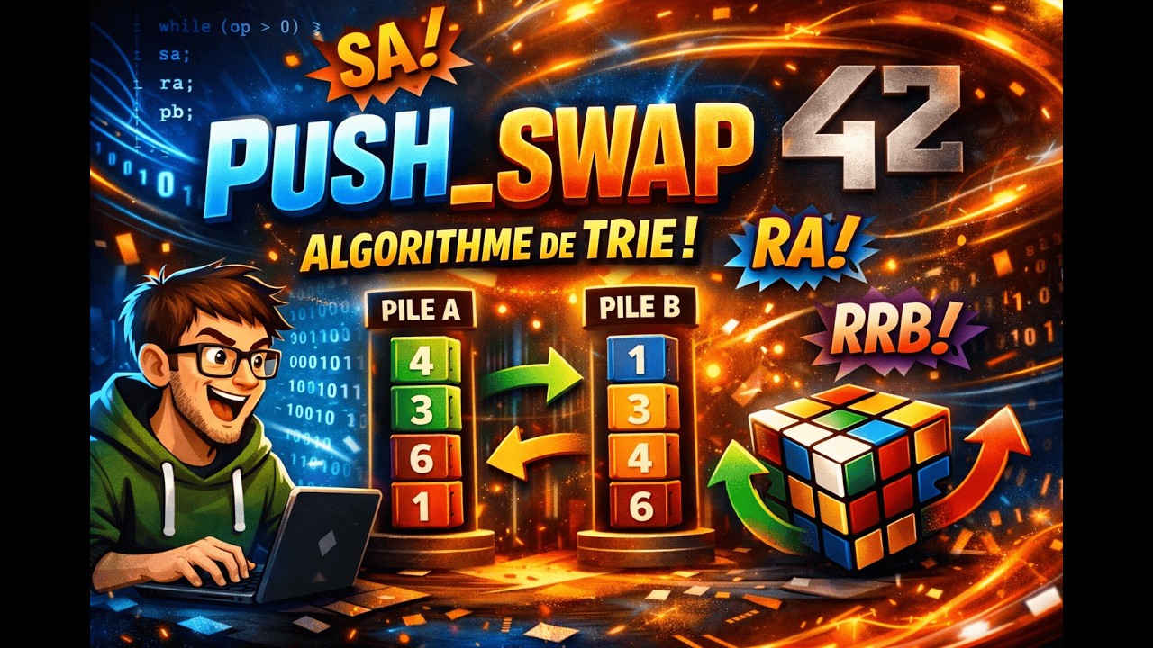 Push swap tuto [less than 4000 operations]