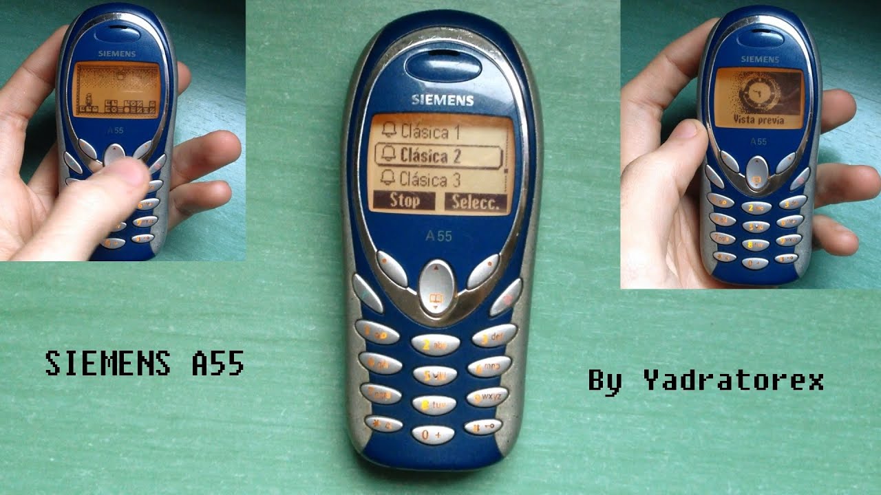 Siemens A55 retro review (old ringtones, games, images...)