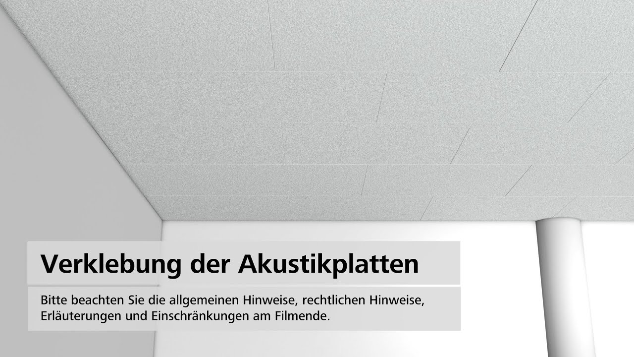 StoSilent Distance C - Verklebung der Akustikplatten