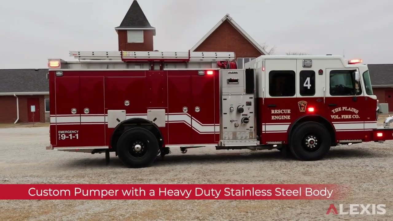 Alexis Custom Pumper Fire Truck - The Plains Volunteer Fire Company