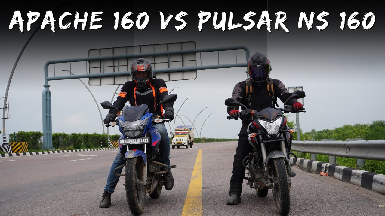 TVS Apache 160 2V BS6 Vs Bajaj Pulsar NS 160 | Drag Race