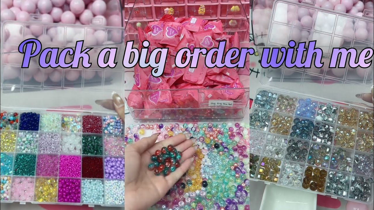 Big order😱Big bling glass bead/Mini glass bead/Bling bling glass bead😍 #luckybeads #luckygame 
