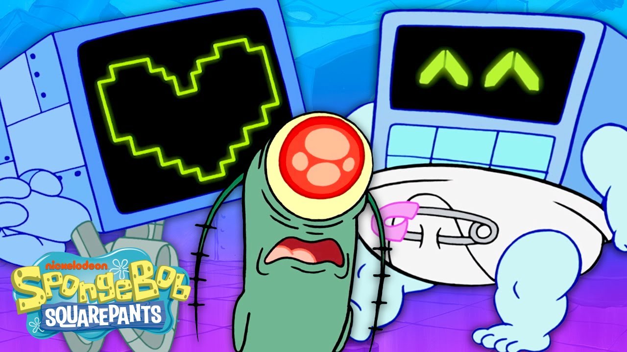 Baby Chip Plankton 👶🍼🤖 | 