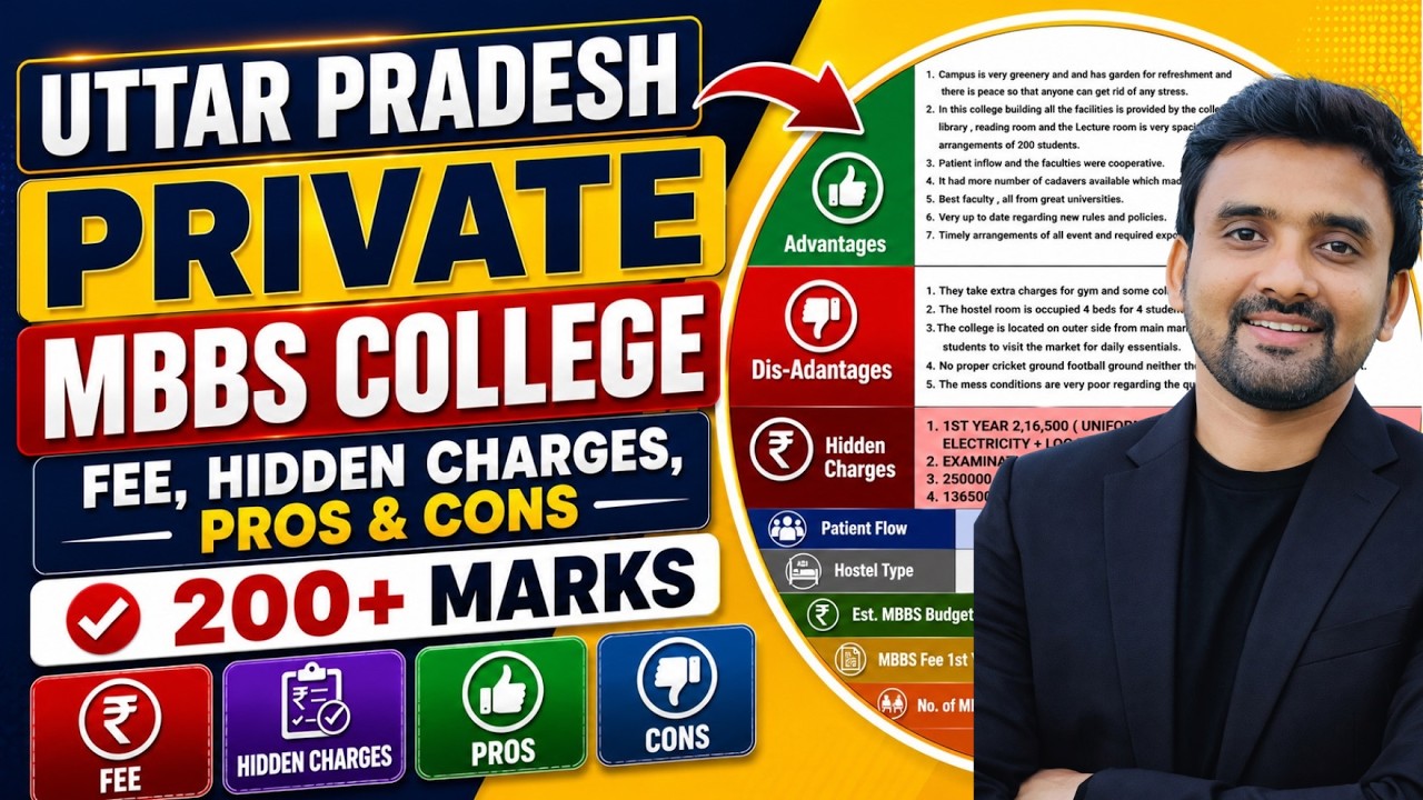 Uttar Pradesh Private MBBS College 2026 🔥|Fee Structure, Hidden Charges, Pros & Cons |College Review