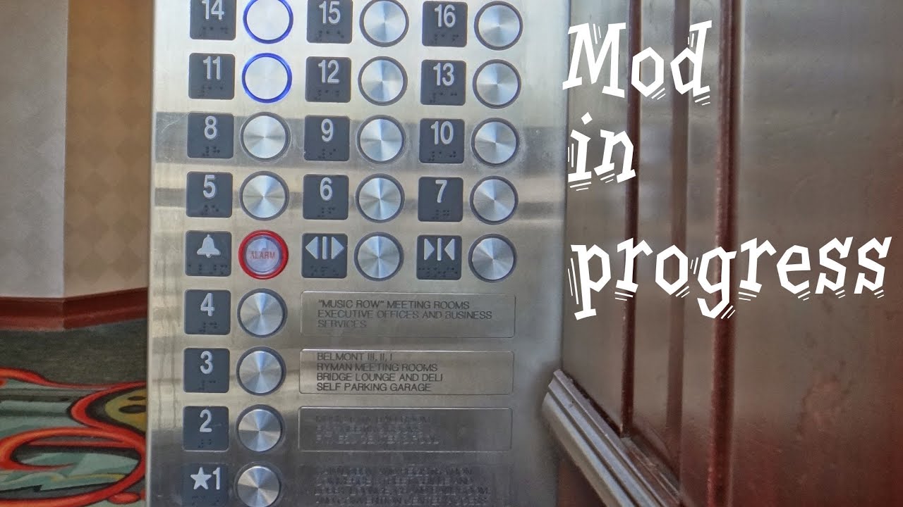 Mod in progress: Kone/Dover Glass elevators @ The Renissance Hotel Nashville TN