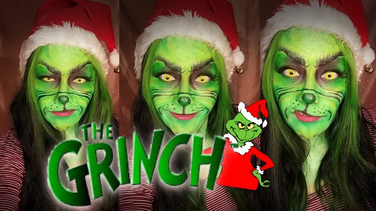 MAQUILLAJE GRINCH - THE GRINCH MAKEUP - EL GRINCH MAQUILLAJE FACIL