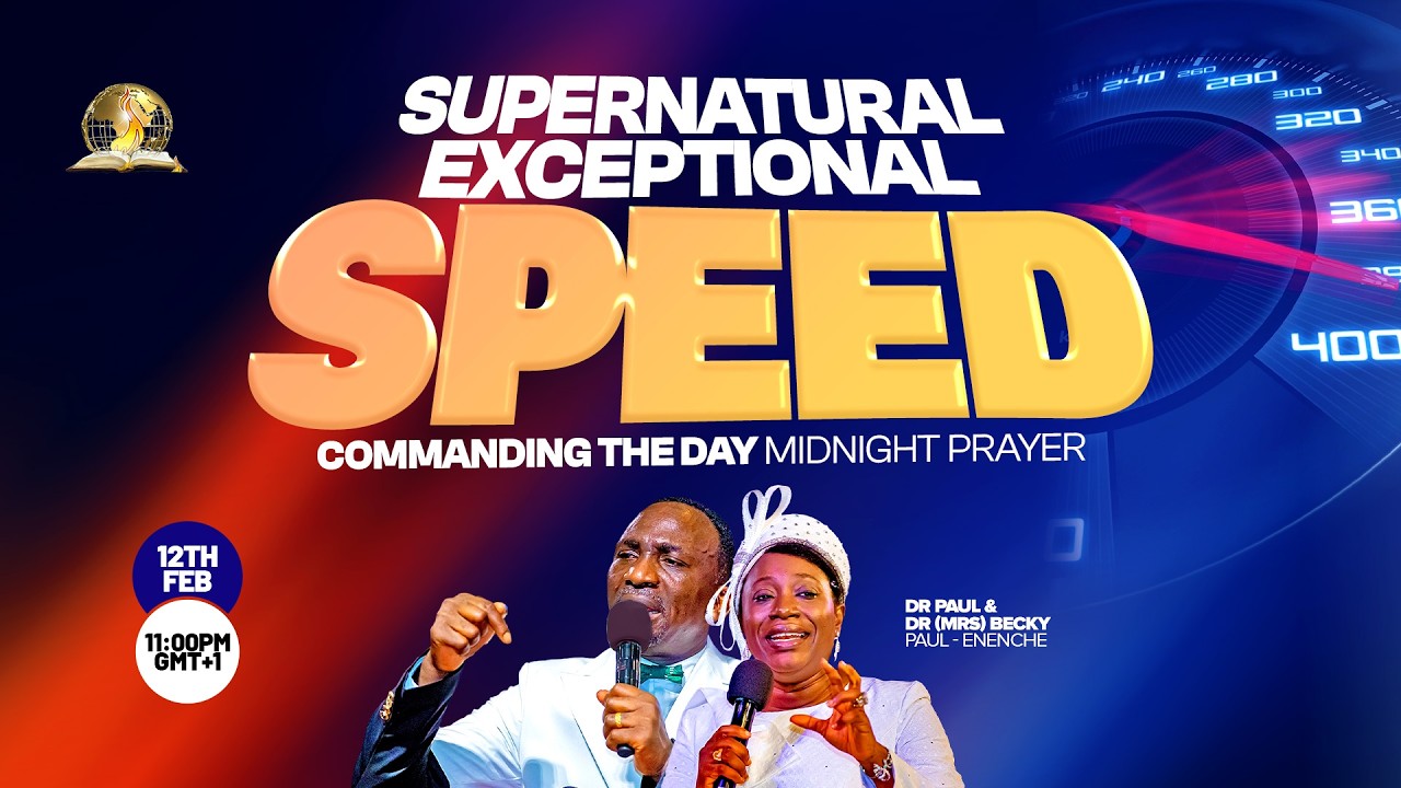 COMMANDING THE DAY MIDNIGHT PRAYER || SUPERNATURAL EXCEPTIONAL SPEED || 12-02-2026
