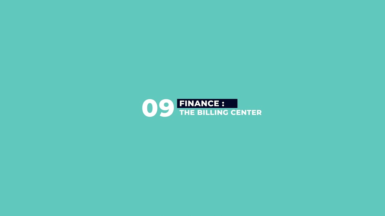 Tuto 9 : The billing center