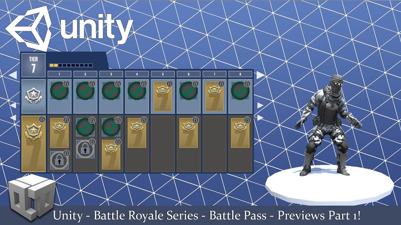 Unity - Battle Royale Series - Battle Pass - Previews Part 1!