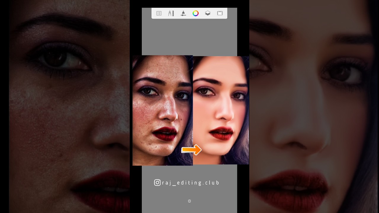Face Smooth Photo Editing | Oily Smooth Skin 😱 New Trick #shorts #youtubeshorts #photoediting