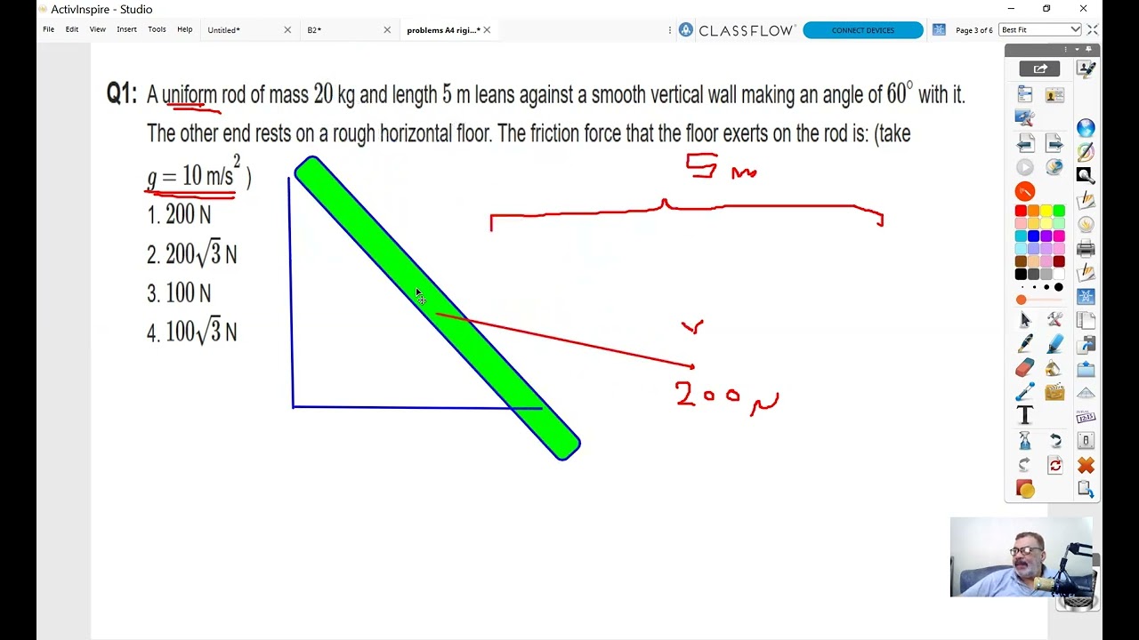 A4 rigid body Problems