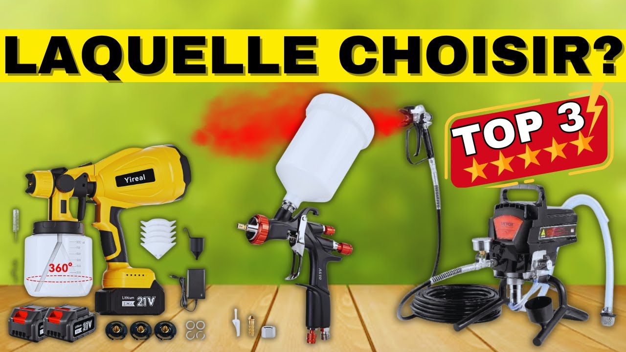 Pistolets à peinture | Les 3 meilleurs pistolets à peinture au meilleur rapport qualité-prix en 2025