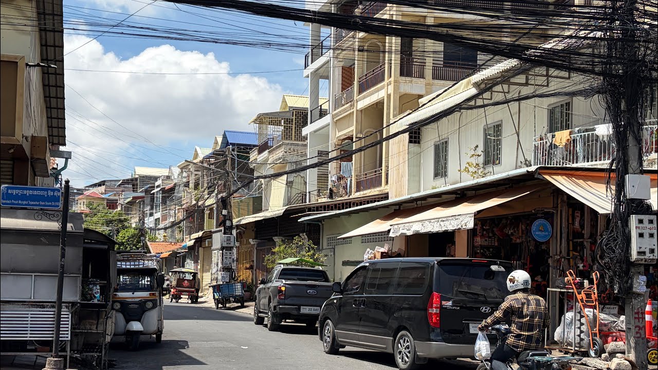 Пномпень, Камбоджа 🇰🇭: район Русского рынка (Туул Томпонг 1) #phnompenh #cambodia #asia