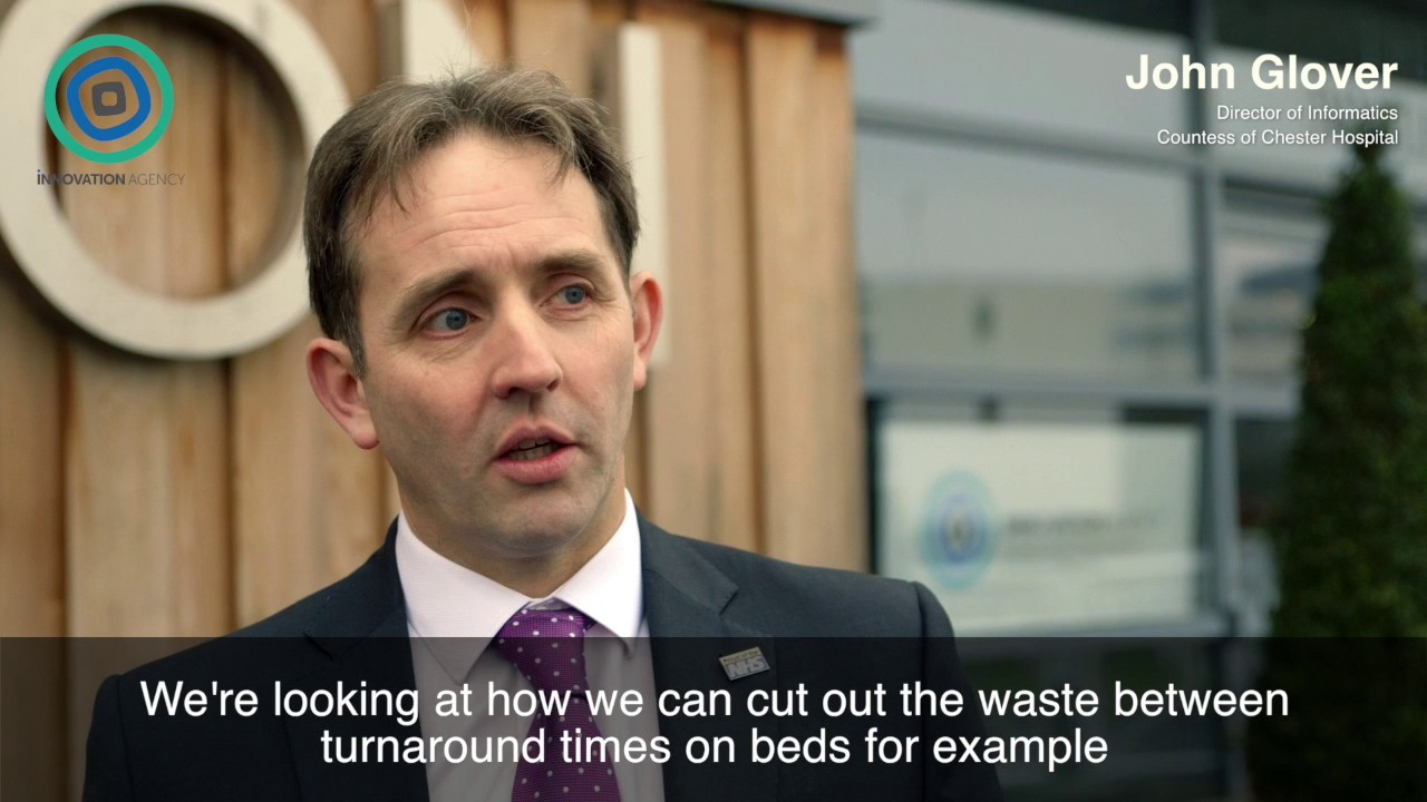 Teletracking of patients - John Glover, Countess of Chester Hospital