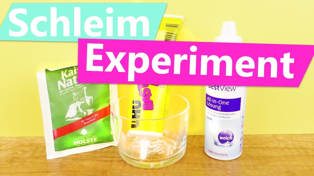 DIY Schleim EXPERIMENT | Super einfachen Schleim selber machen?! | Nur drei Zutaten | DIY Kids