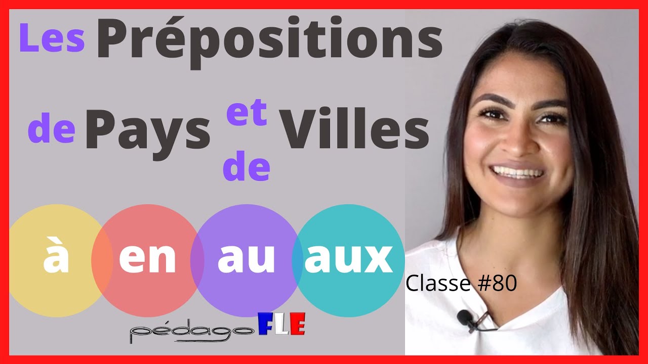 Como usar las PREPOSICIONES de Países y Ciudades en FRANCÉS - Clase 80