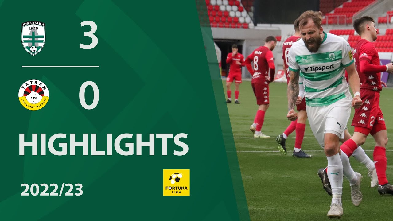 Highlights | MFK Skalica 3:0 MFK Tatran Liptovský Mikuláš (Fortuna Liga 22/23, 20.kolo)