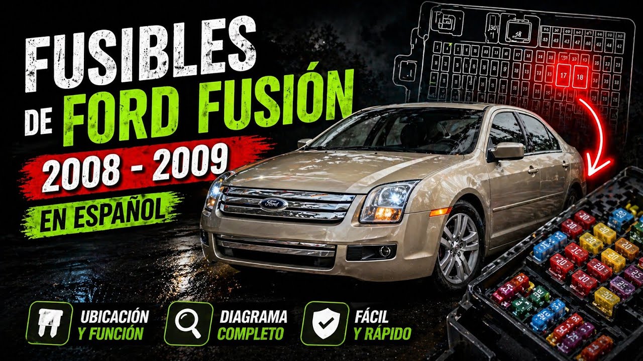 fusibles de ford fusión 2008 - 2009 en español*